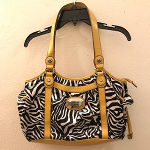Nicole Miller Zebra Print Purse